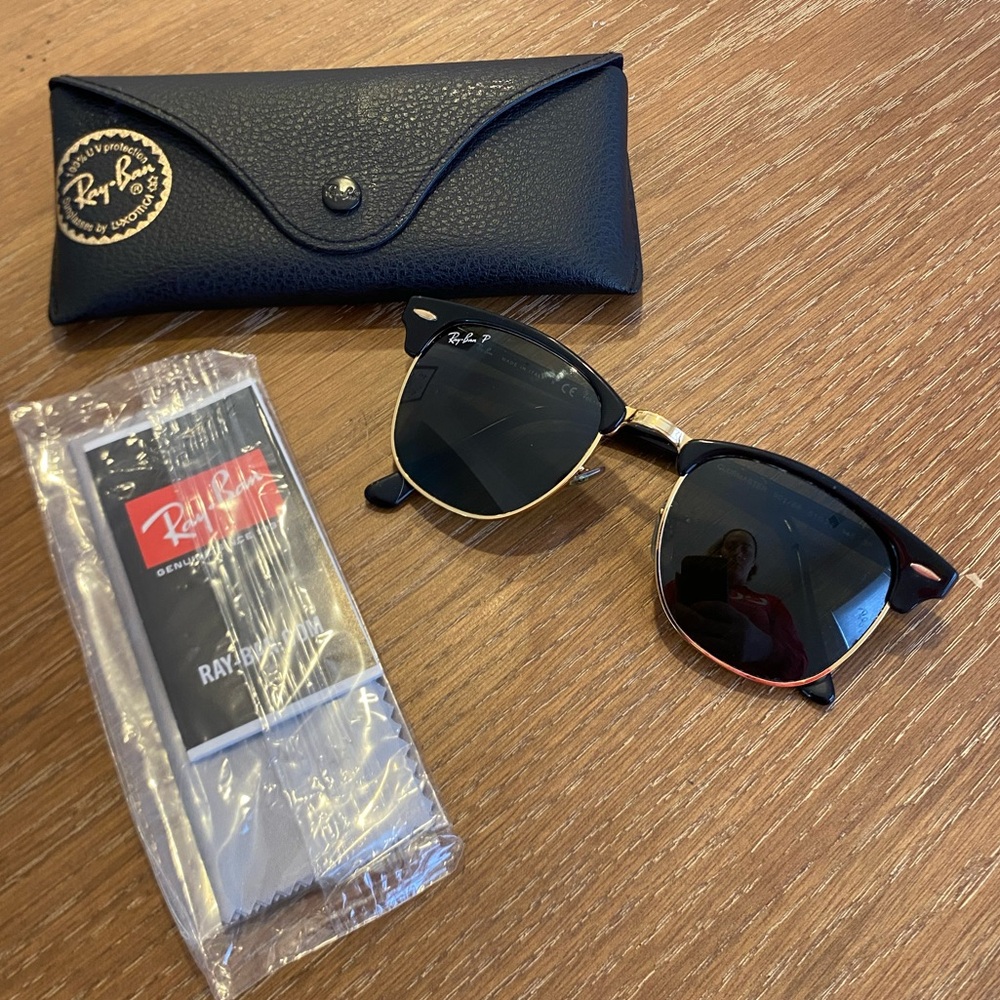Ray-Ban Polarized Clubmasters with Case